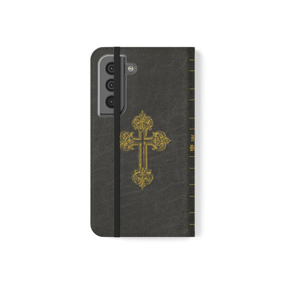 Holy Bible Personalized Phone Wallet | Custom Name or Initials - Black
