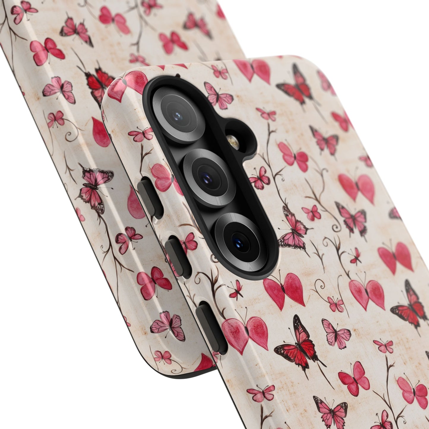 Pink Hearts & Butterflies | Love in Flight Phone Case