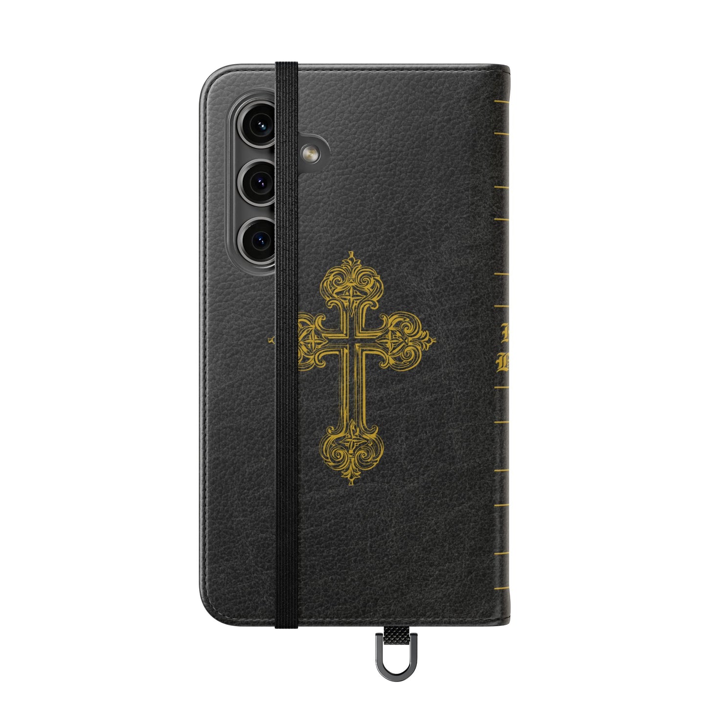 Holy Bible Personalized Phone Wallet | Custom Name or Initials - Black