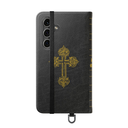 Holy Bible Personalized Phone Wallet | Custom Name or Initials - Black