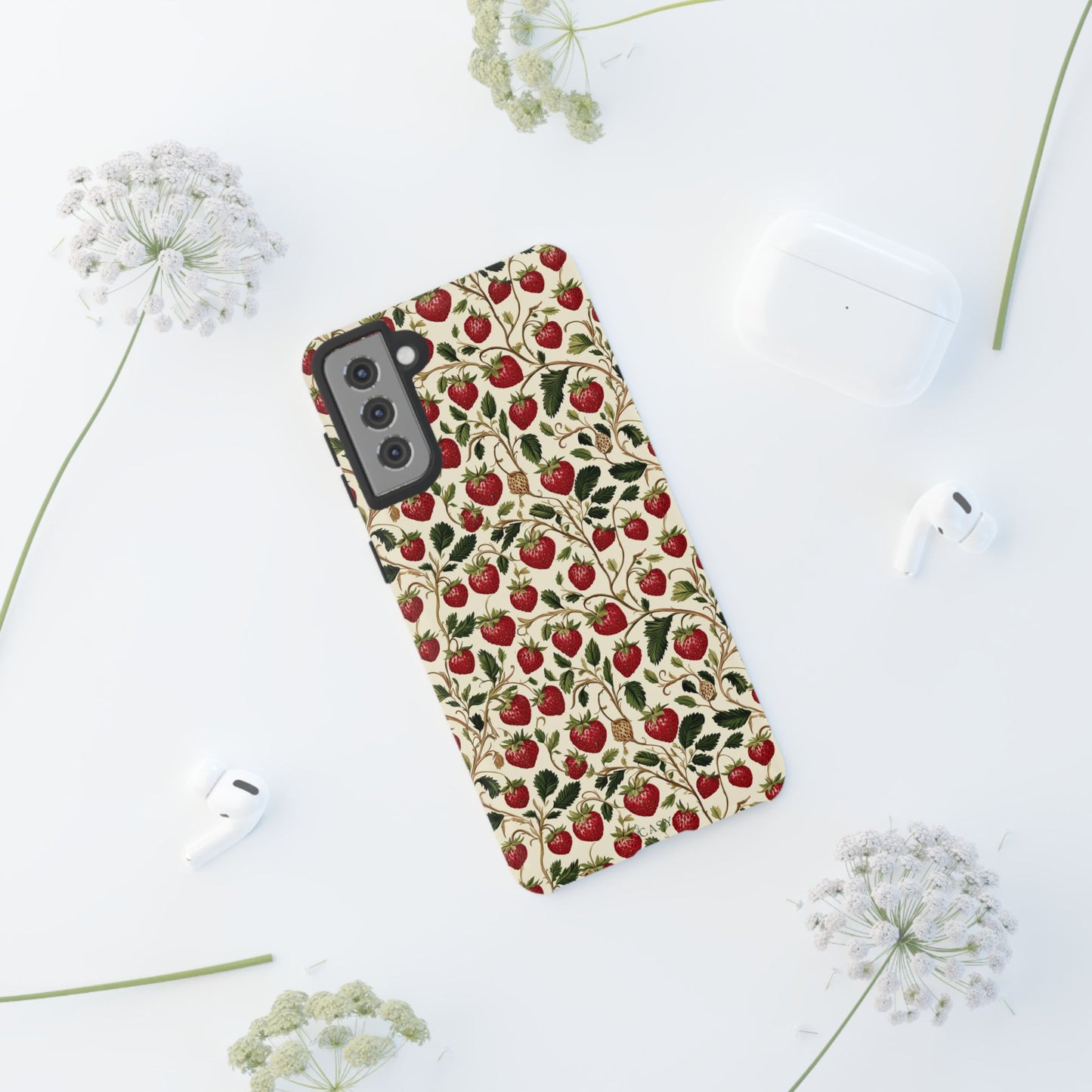 Enchanted Strawberry Patch | Botanical Phone Case