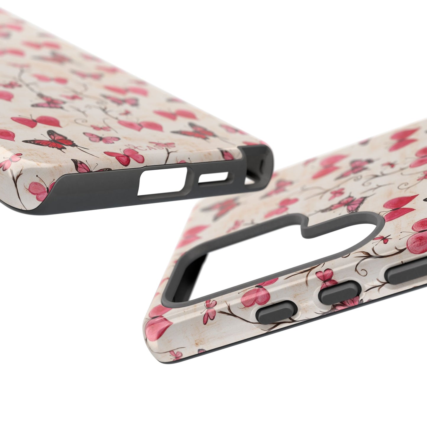 Pink Hearts & Butterflies | Love in Flight Phone Case