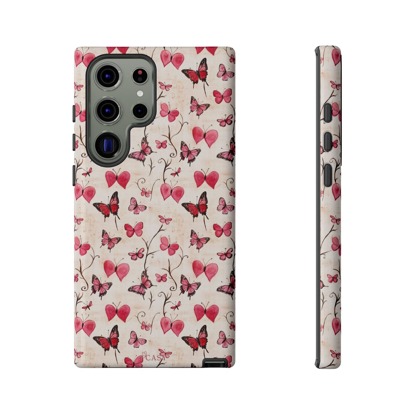 Pink Hearts & Butterflies | Love in Flight Phone Case