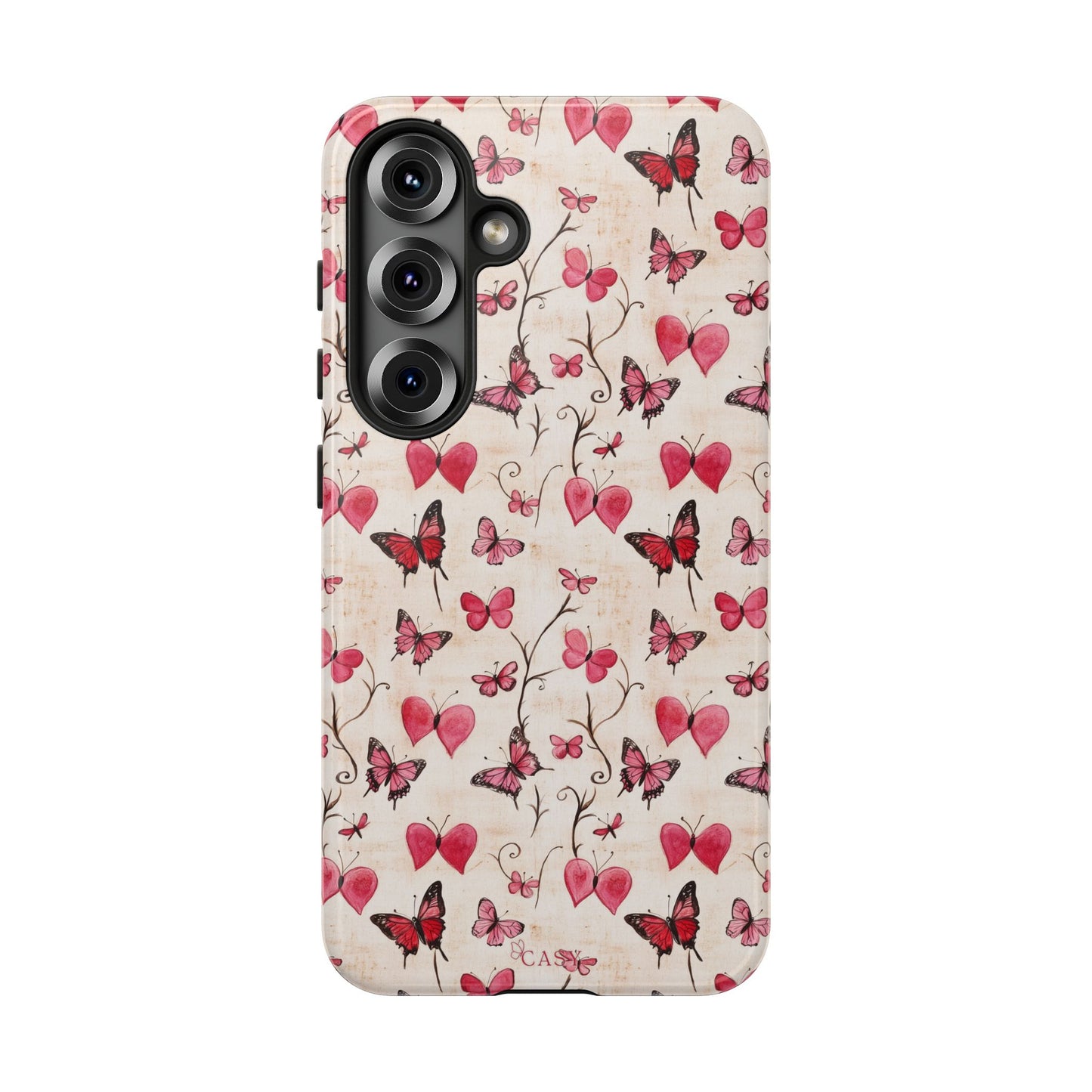 Pink Hearts & Butterflies | Love in Flight Phone Case