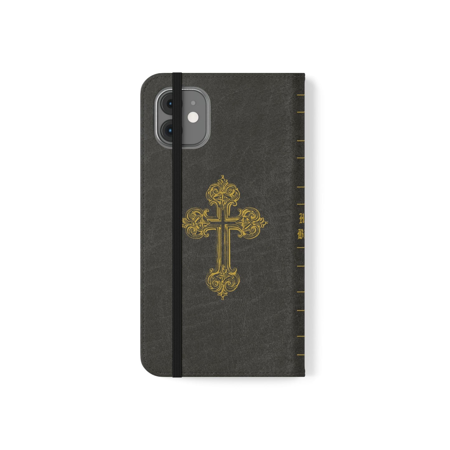 Holy Bible Personalized Phone Wallet | Custom Name or Initials - Black